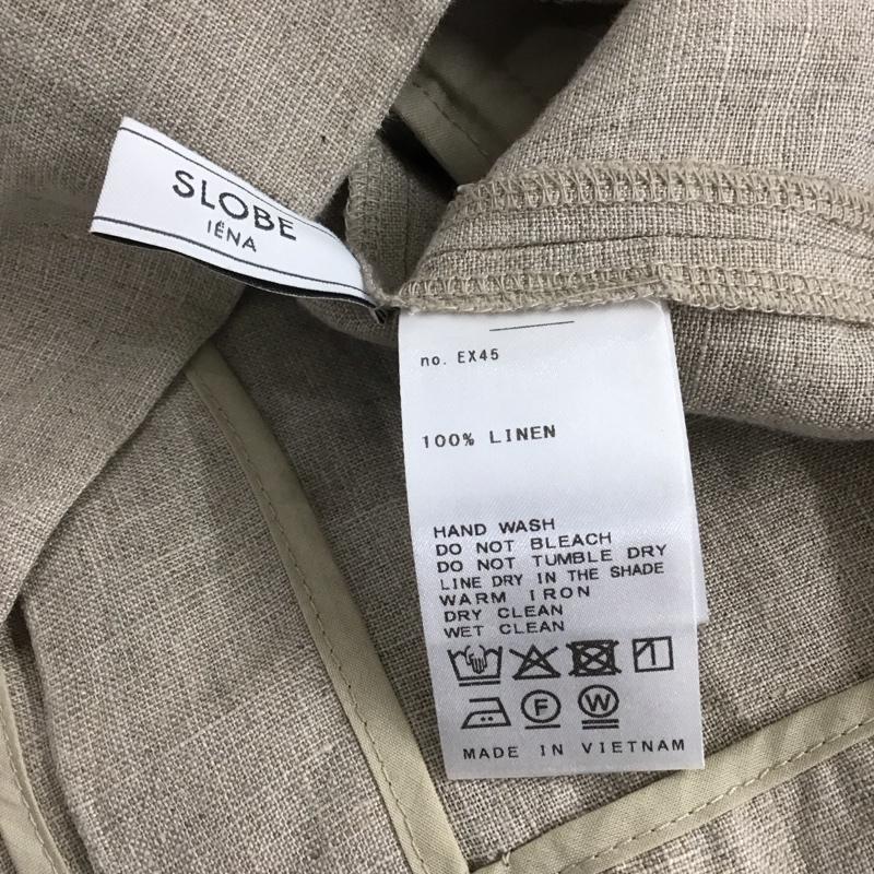 スローブイエナ SLOBE IENA ジャケット、上着 ジャケット、ブレザー EX45 リネン ダブルジャケット 無地 ベージュ / ベージュ /  レディース USED 古着 中古 10142144