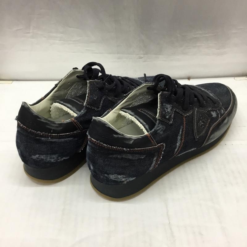 フィリップモデル PHILIPPE MODEL スニーカー スニーカー デニム 45 ワンポイント インディゴ / インディゴ /  メンズ USED 古着 中古 10119661