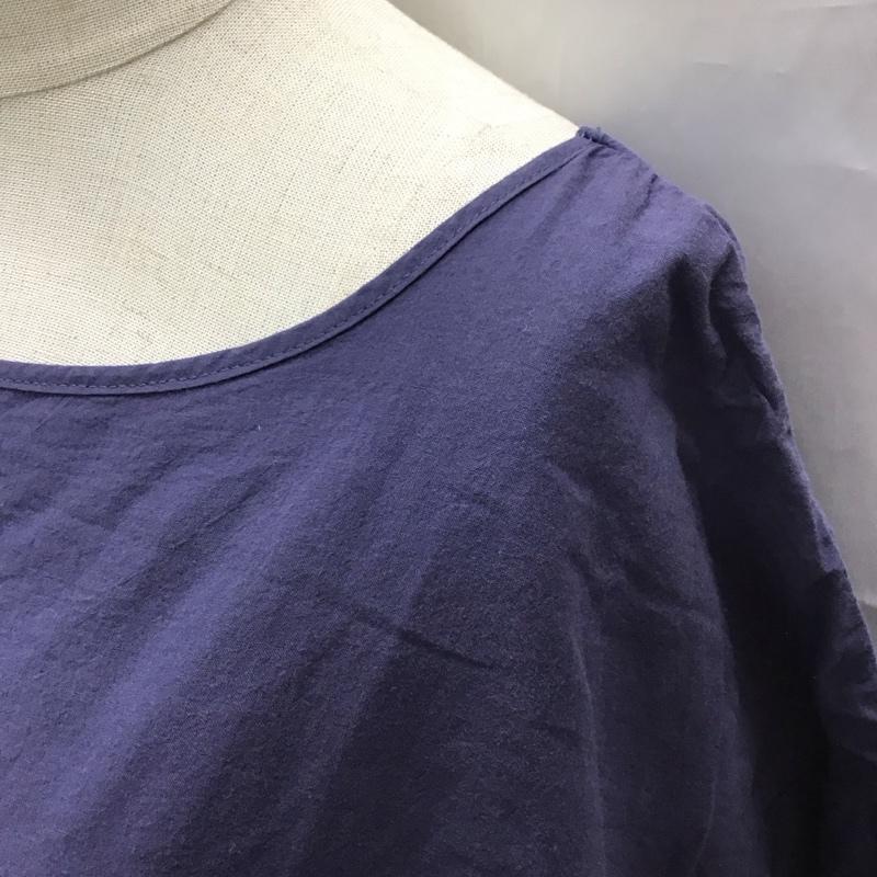 サマンサモスモスブルー Samansa Mos2 blue カットソー 半袖 半袖カットソー 半袖シャツ クルーネックカットソー FREE 無地 紺 / ネイビー /  レディース USED 古着 中古 10116562