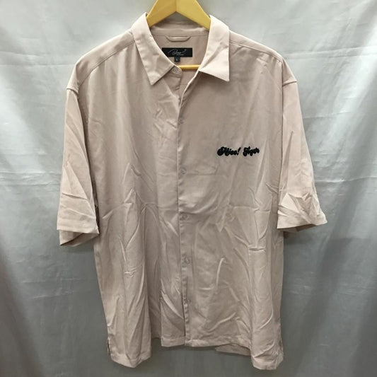 ビーノ Beno シャツ、ブラウス 半袖 オーバーサイズ バック刺繍 スーベニアシャツ トラ タイガー L ロゴ、文字 桃 / ピンク /  メンズ USED 古着 中古 10119319