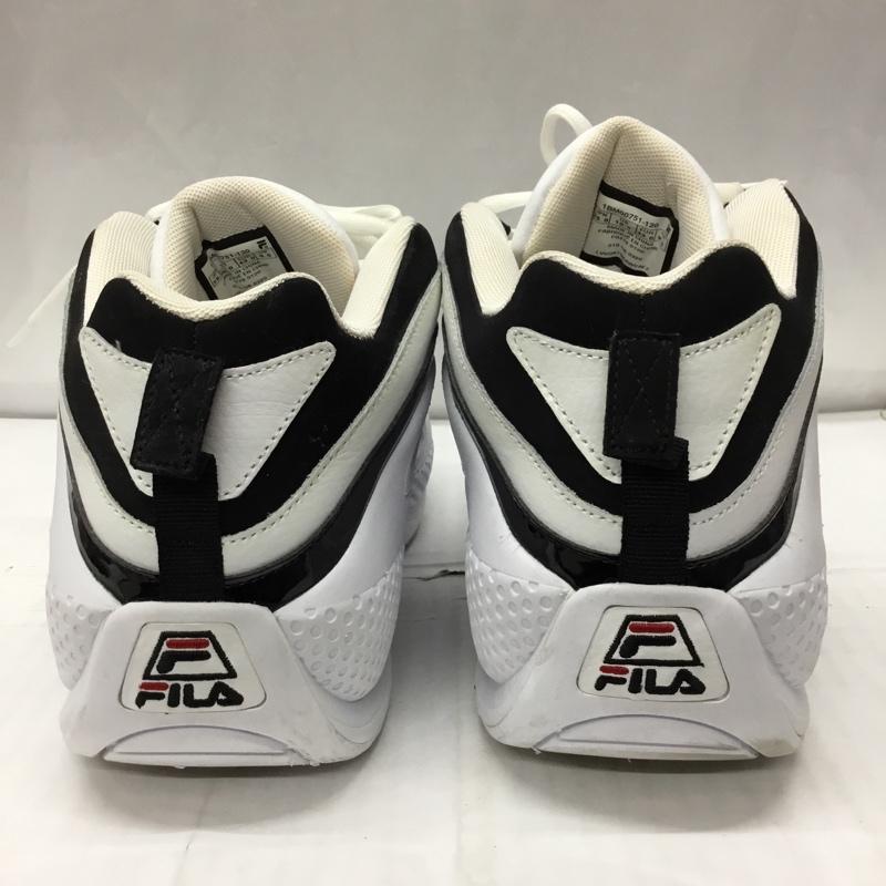 フィラ FILA スニーカー スニーカー F0478 0120 Grant Hill 3 28cm 28.0cm ロゴ、文字 白 / ホワイト / X 黒 / ブラック /  メンズ USED 古着 中古 10119903