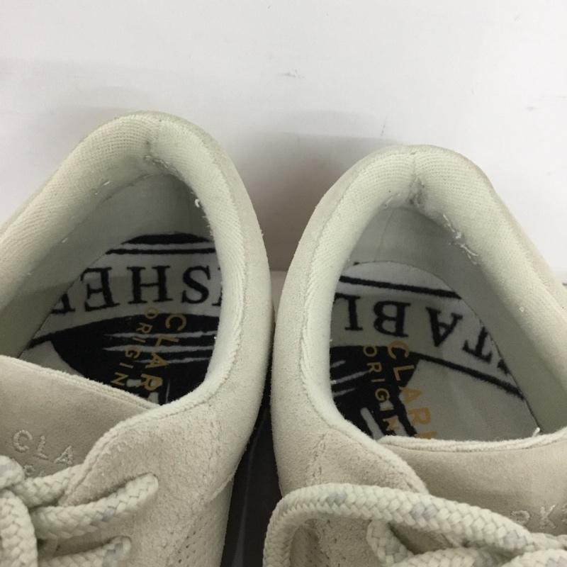 クラークス Clarks カジュアルシューズ カジュアルシューズ 61455919 ローカットスニーカー UK9.5 US：10.5 ロゴ、文字 グレージュ / グレージュ /  メンズ USED 古着 中古 10144421