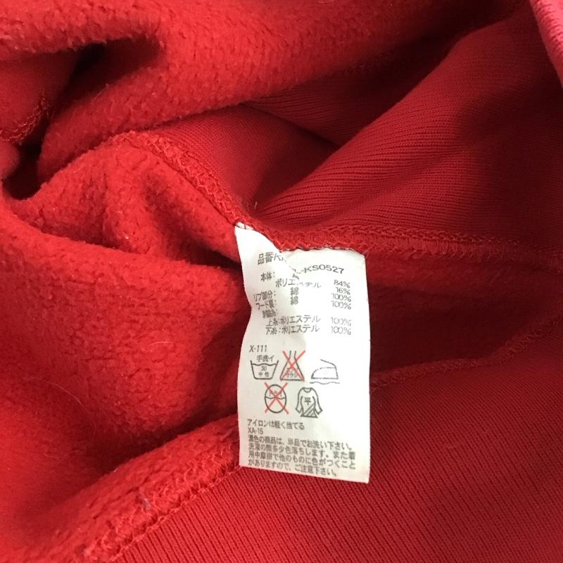 ポロバイラルフローレン Polo by RALPH LAUREN パーカー 長袖 長袖パーカー プルオーバーパーカー スウェット LL ロゴ、文字 赤 / レッド /  メンズ USED 古着 中古 10144485