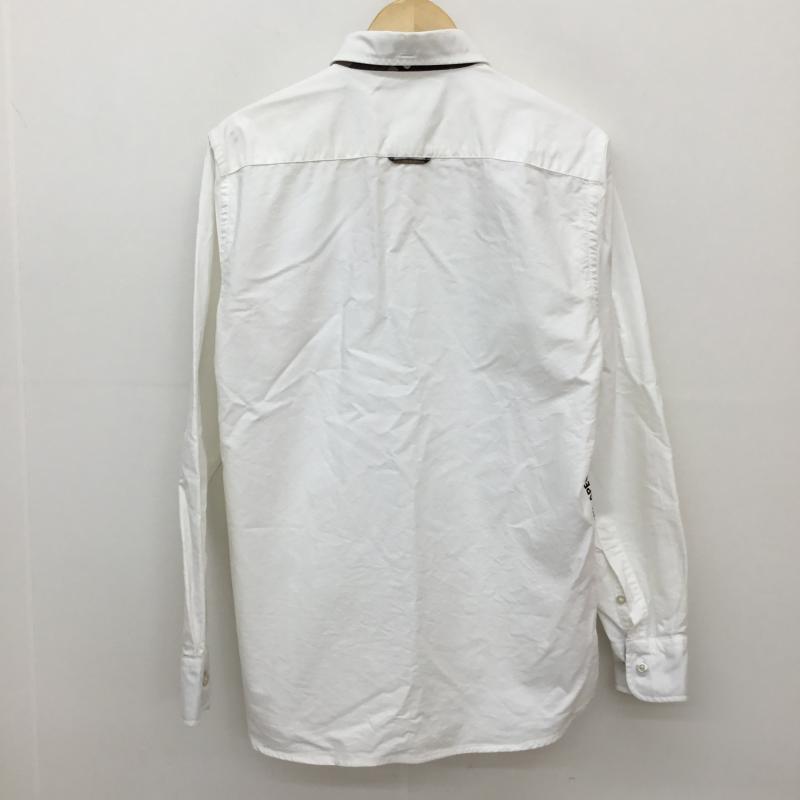 エーエイプバイアベイシングエイプ AAPE BY A BATHING APE シャツ、ブラウス 長袖 M ロゴ、文字 白 / ホワイト /  メンズ USED 古着 中古 10135126