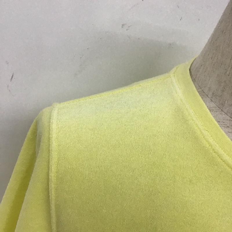 ベイフロー BAYFLOW Tシャツ 半袖 BM1706TA01 パイル地 胸ポケット 2 ロゴ、文字 黄 / イエロー /  メンズ USED 古着 中古 10106944