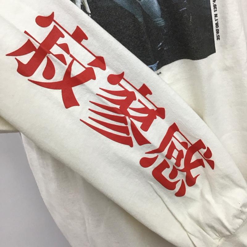 レジェンダ LEGENDA カットソー 長袖 長袖カットソー クルーネックカットソー ロングスリーブカットソー プリントTシャツ プリント 白 / ホワイト /  メンズ USED 古着 中古 10118301