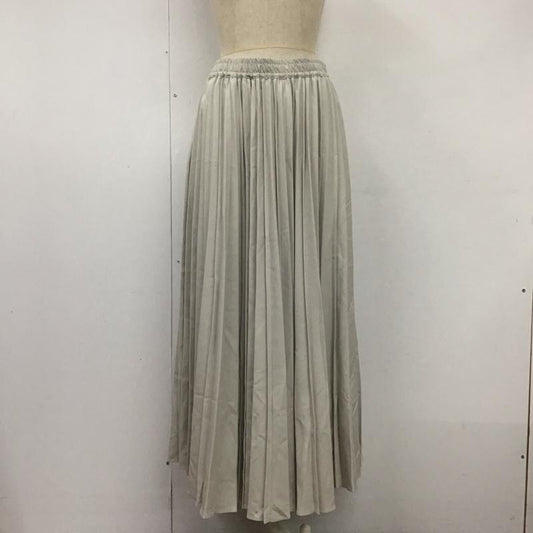 ニコアンド niko and... スカート ロングスカート NKN32504SM プリーツスカート L 無地 灰 / グレー /  レディース USED 古着 中古 10120926