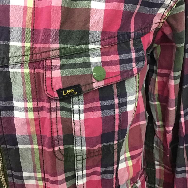 リー Lee シャツ、ブラウス 長袖 ジップアップシャツ チェックシャツ 長袖シャツ カラージャケット L チェック マルチカラー / マルチカラー /  メンズ USED 古着 中古 10107675