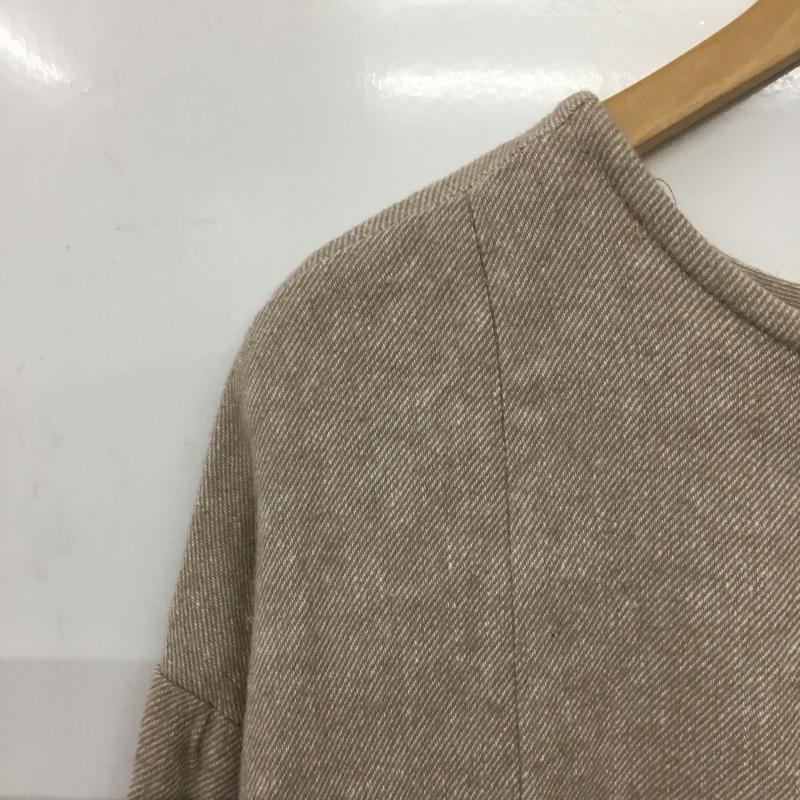 サマンサモスモス Samansa Mos2 ワンピース ロングスカート 長袖ロングワンピース フレアスカート FREE 無地 茶 / ブラウン /  レディース USED 古着 中古 10143599