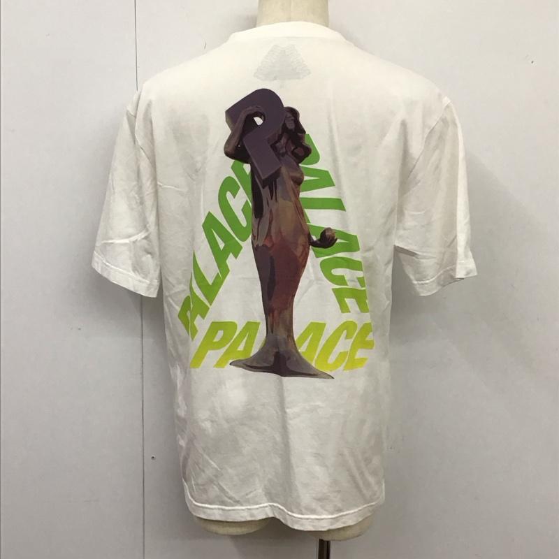 パレス PALACE Tシャツ 半袖 半袖カットソー プリントTシャツ クルーネックカットソー L プリント 白 / ホワイト /  メンズ USED 古着 中古 10115610