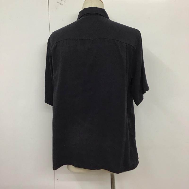ナノユニバース nano・universe シャツ、ブラウス 半袖 L 無地 紺 / ネイビー /  メンズ USED 古着 中古 10128340