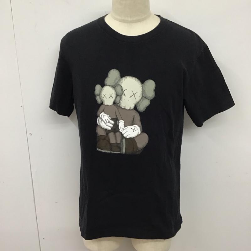 ユニクロ UNIQLO Tシャツ 半袖 341-467775 KAWSTシャツ 半袖カットソー プリントTシャツ L プリント 黒 / ブラック /  メンズ USED 古着 中古 10125047