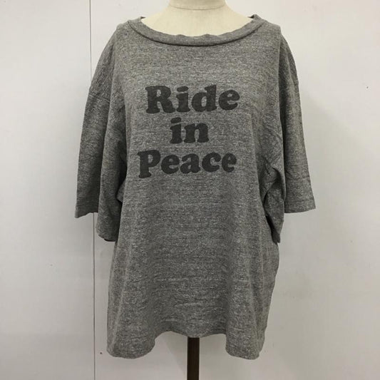 アメリカーナ AMERICANA Tシャツ 半袖 コットン ロゴ、文字 灰 / グレー /  レディース USED 古着 中古 10114943