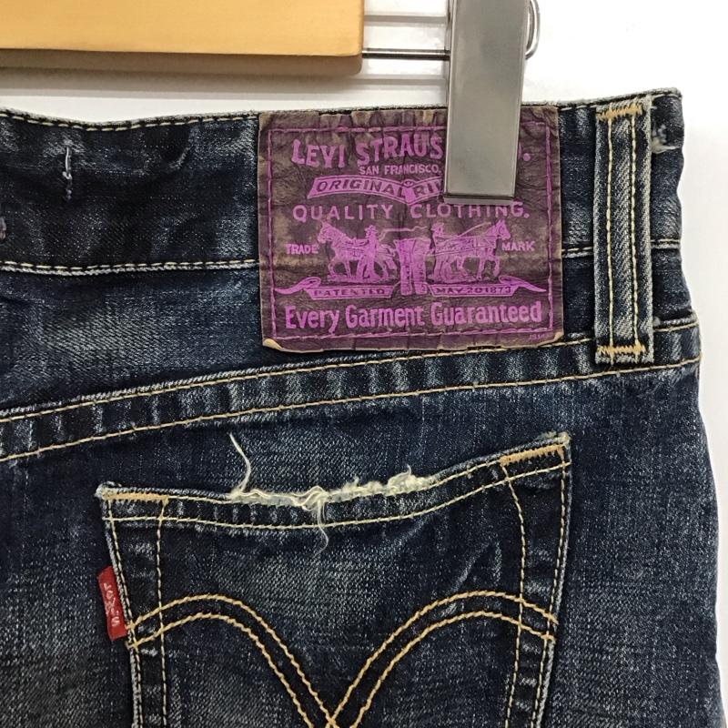 リーバイス Levi s スカート ミニスカート デニムスカート L 無地 インディゴ / インディゴ /  レディース USED 古着 中古 10144257
