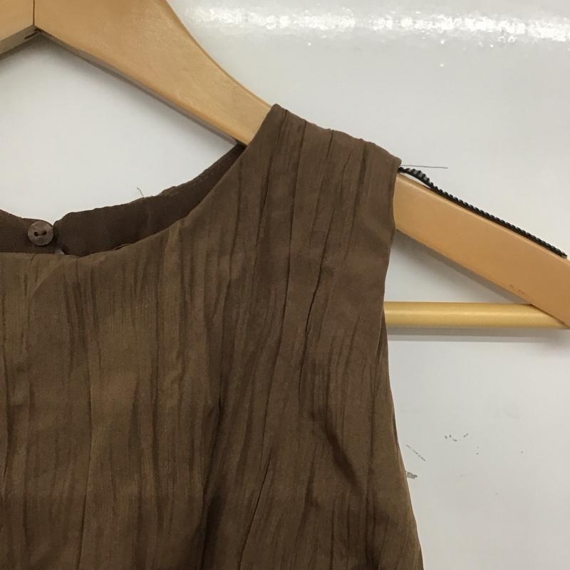 ザラ ZARA タンクトップ タンクトップ S 無地 茶 / ブラウン /  レディース USED 古着 中古 10144044
