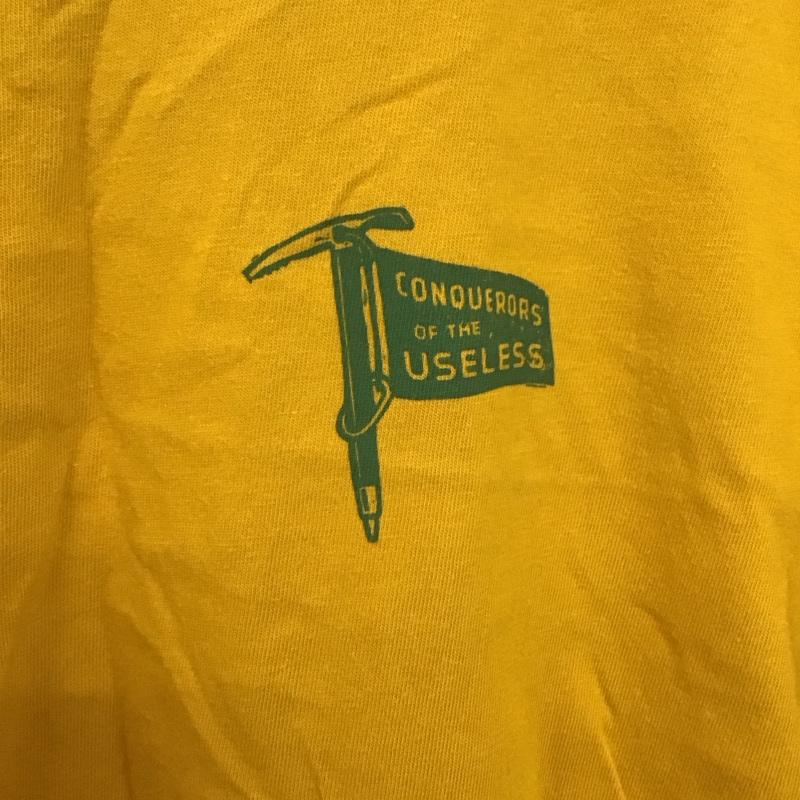パタゴニア patagonia Tシャツ 半袖 半袖カットソー プリントTシャツ クルーネックカットソー S ロゴ、文字 黄 / イエロー /  メンズ USED 古着 中古 10130475