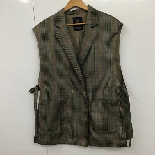 ダブルクローゼット w closet ベスト ベスト FREE チェック マルチカラー / マルチカラー /  レディース USED 古着 中古 10131845