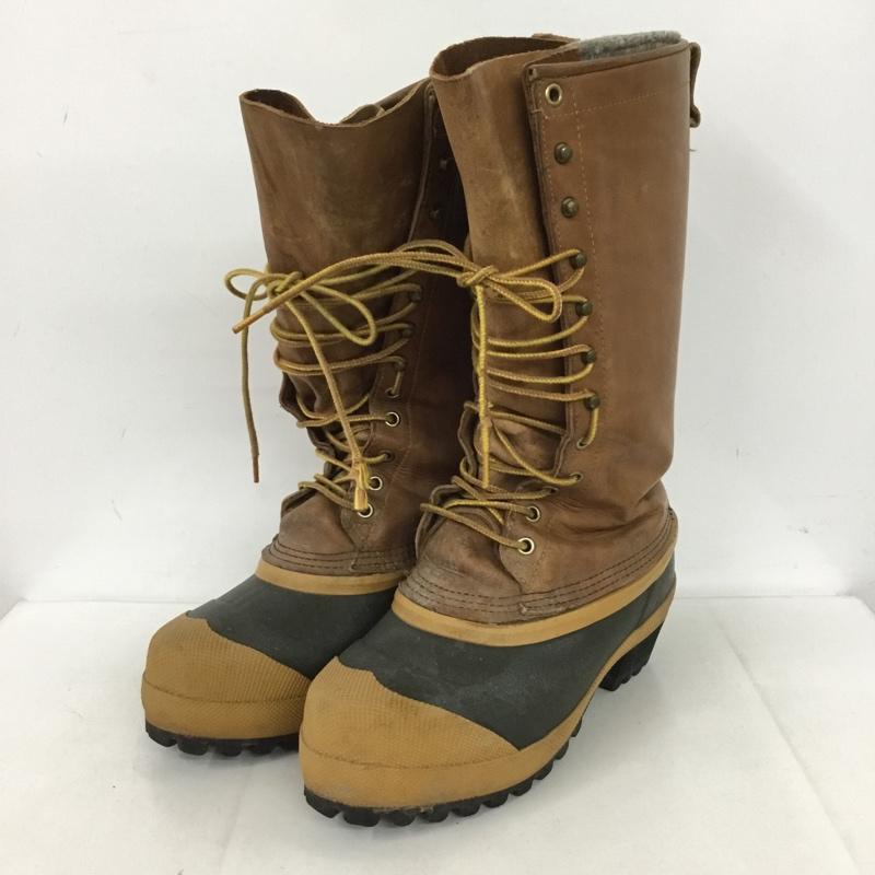 ホワイツブーツ WHITE S BOOTS ブーツ 一般 スノーブーツ ウィンターブーツ .レースアップ 無地 茶 / ブラウン /  メンズ USED 古着 中古 10129554