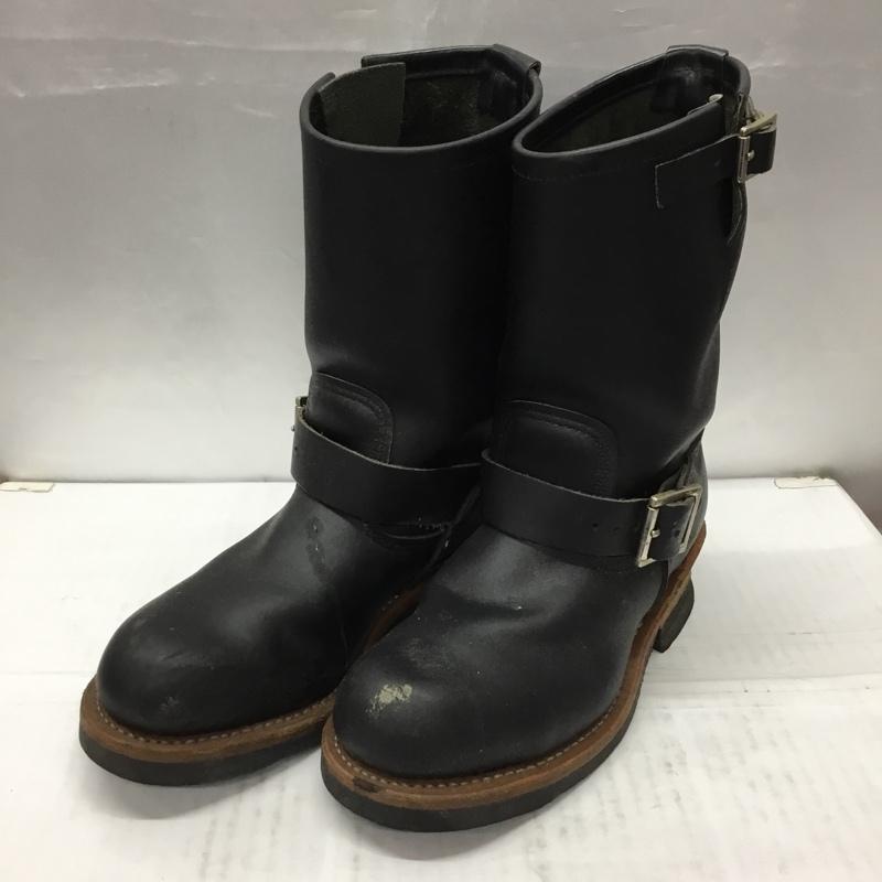 レッドウィング RED WING ブーツ エンジニアブーツ D2268 USA6 UK5 24cm 24.0cm 無地 黒 / ブラック /  レディース USED 古着 中古 10107869
