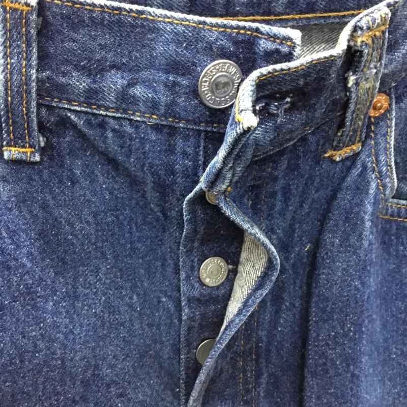 リーバイストラウスアンドコー Levi Strauss & co. パンツ デニム、ジーンズ デニムパンツ ストレートパンツ ワイドパンツ カジュアルパンツ 34インチ 無地 インディゴ / インディゴ /  メンズ USED 古着 中古 10115626