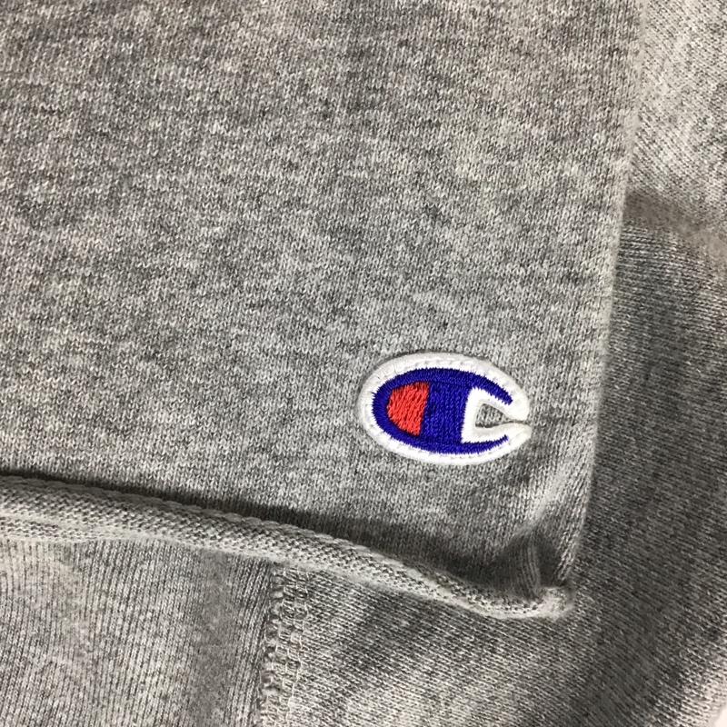 チャンピオン Champion ワンピース ひざ丈スカート CW-P311 REVERSE WEAVE 半袖 L ロゴ、文字 灰 / グレー /  レディース USED 古着 中古 10113812