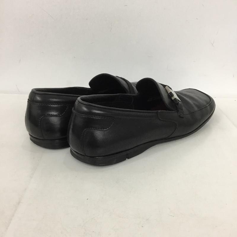 プラダ PRADA ローファー ローファー 1302 スクエアトゥ 6.5 無地 黒 / ブラック /  メンズ USED 古着 中古 10149856