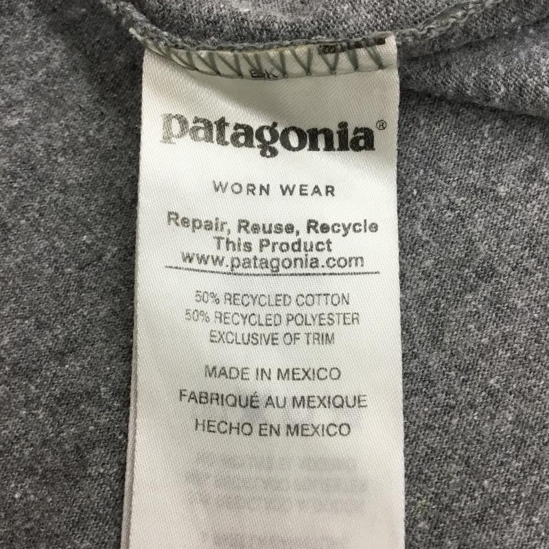 パタゴニア patagonia カットソー 長袖 39346 S ワンポイント 灰 / グレー /  メンズ USED 古着 中古 10141441