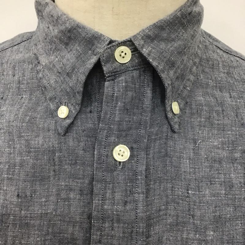 ブルックスブラザーズ BROOKS BROTHERS シャツ、ブラウス 長袖 長袖シャツ 無地シャツ カラーシャツ ボタンダウンシャツ M 無地 紺 / ネイビー /  メンズ USED 古着 中古 10126397