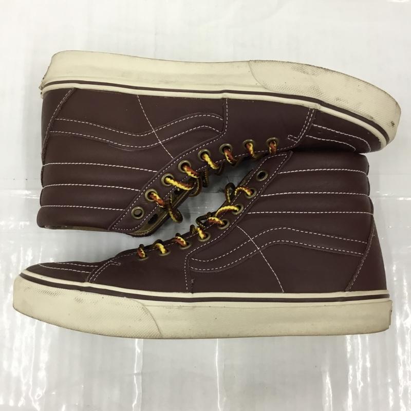 バンズ VANS スニーカー スニーカー レザー 26.5cm ハイカット 26.5cm 無地 茶 / ブラウン /  メンズ USED 古着 中古 10106027