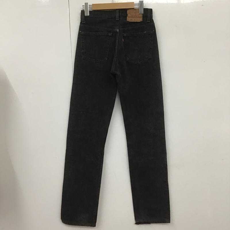 リーバイストラウスアンドコー Levi Strauss & co. パンツ デニム、ジーンズ デニムパンツ ストレートパンツ カジュアルパンツ 501 90s USA製 後染め 27インチ 無地 黒 / ブラック /  メンズ USED 古着 中古 10105778
