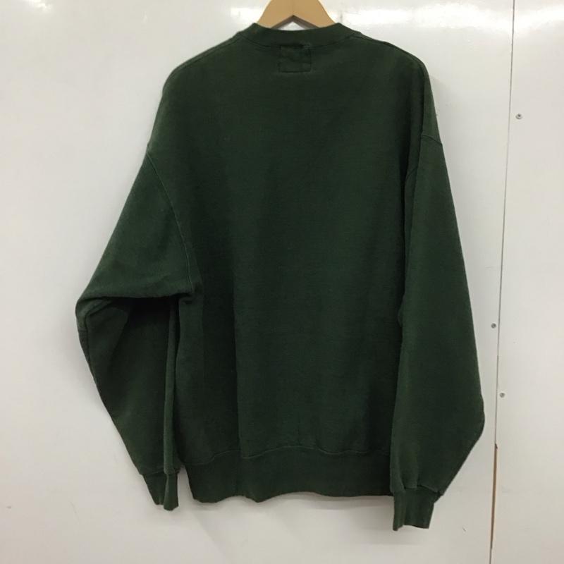 古着 USED トレーナー 長袖 長袖トレーナー スウェット クルーネック プルオーバー XL ロゴ、文字 緑 / グリーン /  メンズ USED 古着 中古 10137305