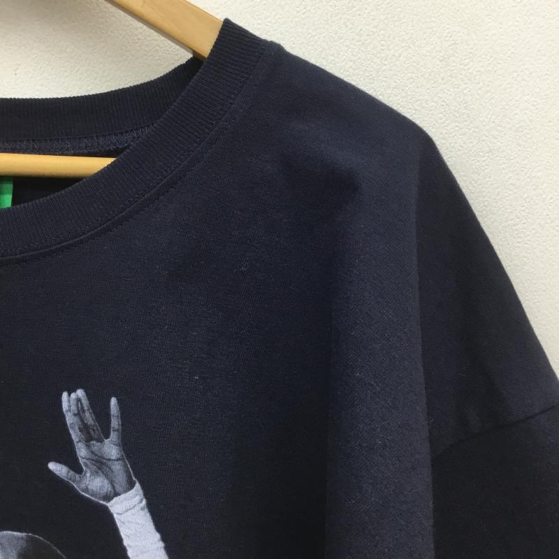 チャンピオン Champion Tシャツ 半袖 DENIM TEARS デニムティアーズ L プリント 紺 / ネイビー /  メンズ USED 古着 中古 10108091