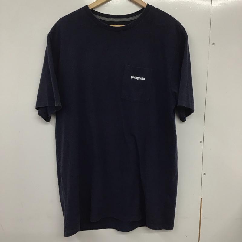 パタゴニア patagonia Tシャツ 半袖 38512sp20 ResponsibiliTee 半袖カットソー クルーネックカットソー M ロゴ、文字 紺 / ネイビー /  メンズ USED 古着 中古 10132304