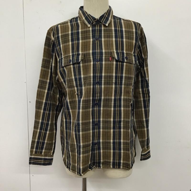 リーバイス Levi s シャツ、ブラウス 長袖 長袖シャツ チェックシャツ カラーシャツ L チェック マルチカラー / マルチカラー /  メンズ USED 古着 中古 10127737