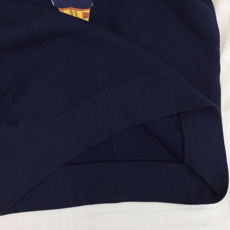 ポロラルフローレン POLO RALPH LAUREN トレーナー 長袖 ポロベア 160cm プリント X キャラクター 紺 / ネイビー /  ボーイズ USED 古着 中古 10135645