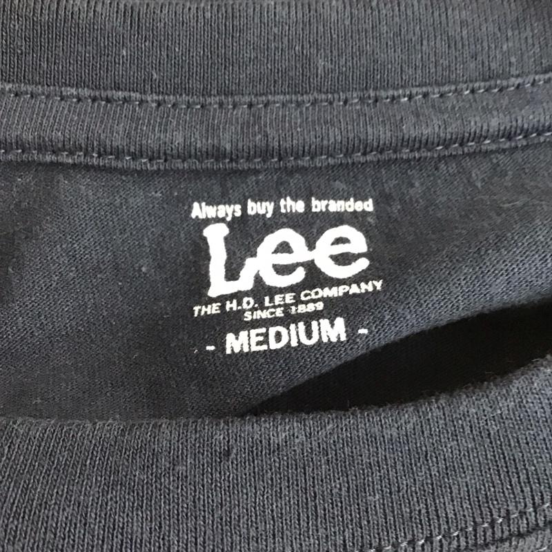 リー Lee Tシャツ 半袖 半袖カットソー プリントTシャツ クルーネックカットソー M プリント 紺 / ネイビー /  メンズ USED 古着 中古 10130929