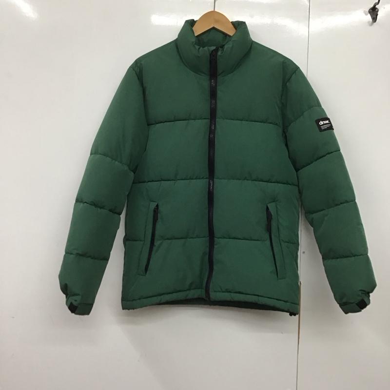 ザラ ZARA ジャケット、上着 ジャンパー、ブルゾン ジップアップジャケット ナイロンジャケット アウター ダウンジャケット S ロゴ、文字 緑 / グリーン /  メンズ USED 古着 中古 10144288