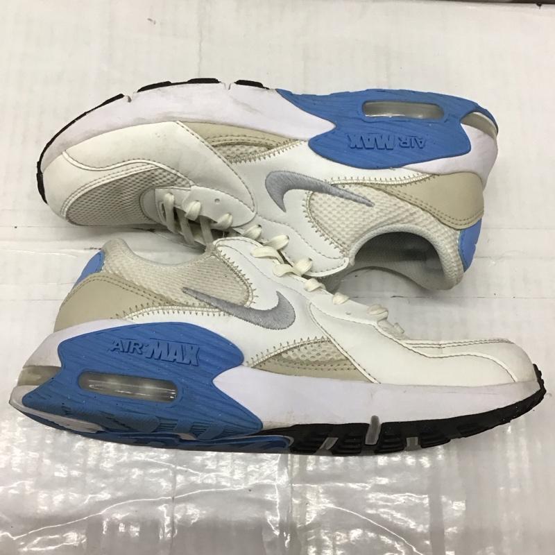 ナイキ NIKE スニーカー スニーカー CD5432-128 W AIRMAX EXCEE 24.5cm 24.5cm ロゴ、文字 白 / ホワイト / X 水色 / ライトブルー /  レディース USED 古着 中古 10115655