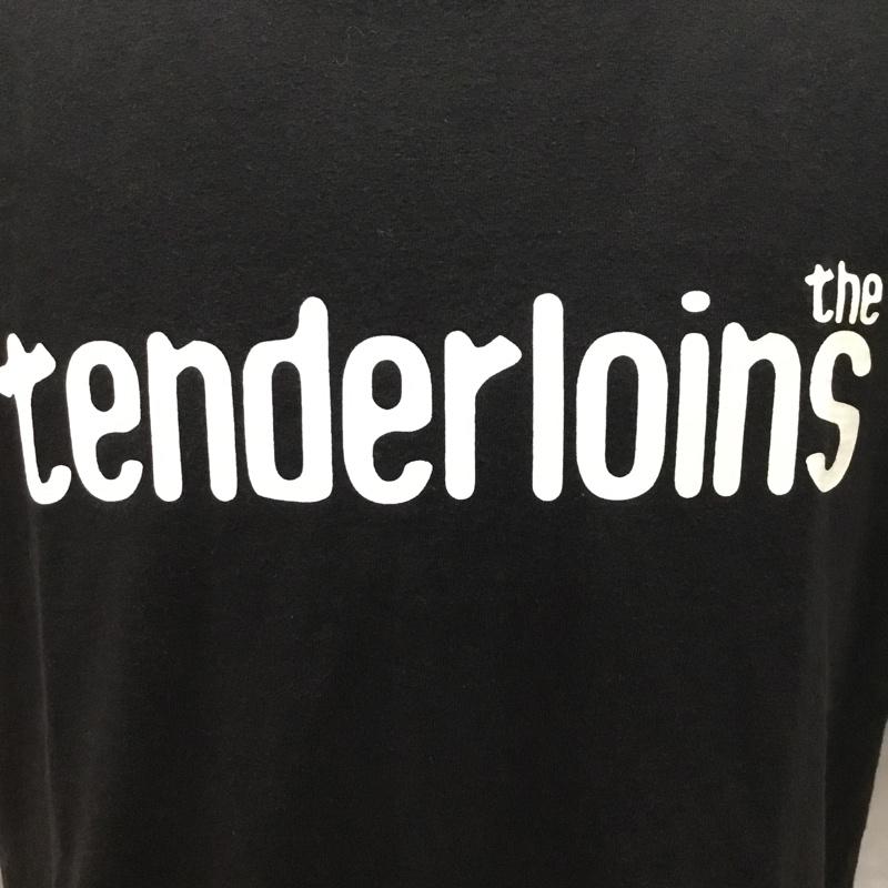 テンダーロイン TENDERLOIN Tシャツ 半袖 半袖カットソー プリントTシャツ クルーネックカットソー L ロゴ、文字 黒 / ブラック /  メンズ USED 古着 中古 10115155