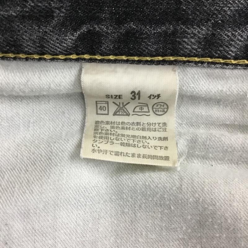 リーバイストラウスアンドコー Levi Strauss & co. パンツ デニム、ジーンズ デニムパンツ ストレートパンツ ワイドパンツ カジュアルパンツ 31インチ 無地 黒 / ブラック /  メンズ USED 古着 中古 10120468