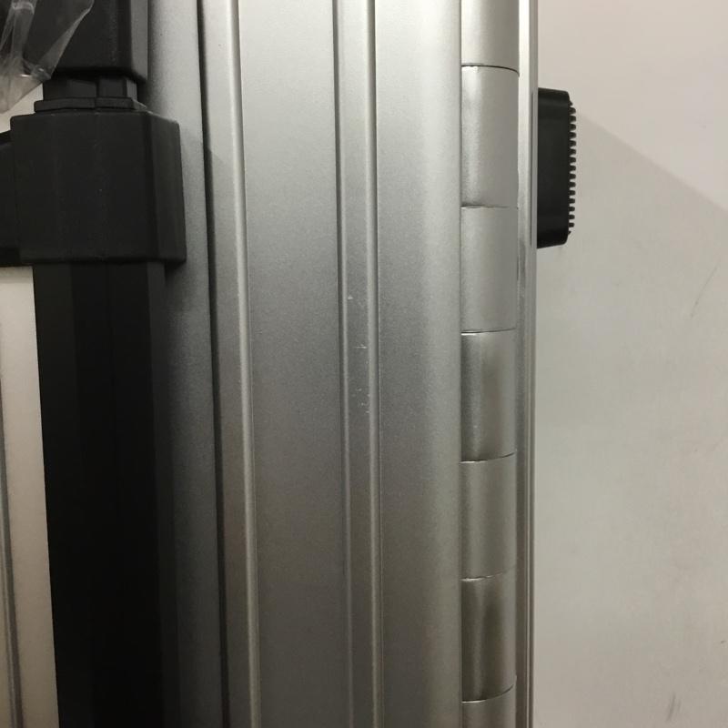 アンドフラット &.FLAT スーツケース、トランク スーツケース、トランク FL14-4-00001 折りたたみ ハードキャリーバッグ キャリーケース 箱有 ロゴ、文字 銀 / シルバー /  メンズ USED 古着 中古 10137515