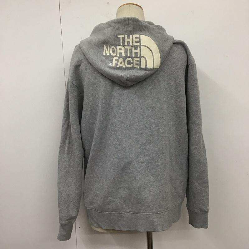 ザノースフェイス THE NORTH FACE パーカー 長袖 NT11530 REARVIEW FULLZIP HOODIE 裏起毛 L ロゴ、文字 灰 / グレー /  メンズ USED 古着 中古 10110820
