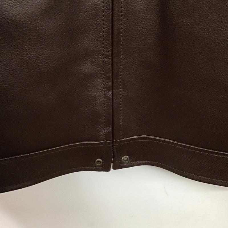 ベンデイビス BEN DAVIS ジャケット、上着 ジャケット、ブレザー gs-4980020 COWLEATHERSPORTS ジップアップジャケット アウター M 無地 茶 / ブラウン /  メンズ USED 古着 中古 10124591