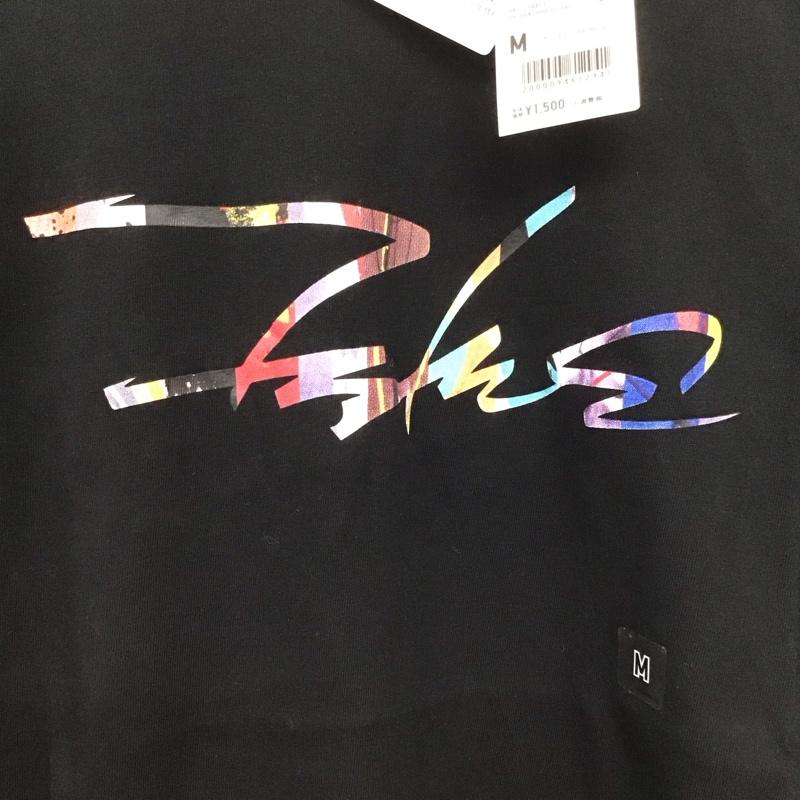 ユニクロ UNIQLO Tシャツ 半袖 341-194453 グラフィックTシャツ プリントTシャツ フューチュラ M プリント 黒 / ブラック /  メンズ USED 古着 中古 10137814