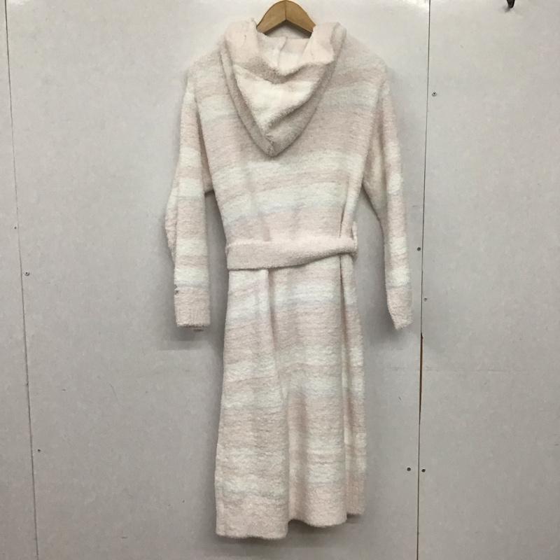 ジェラートピケ gelato pique カーディガン 長袖 PWNT185032 パウダーボーダーガウン ルームウェア ロゴ FREE ロゴ、文字 白 / ホワイト / X 桃 / ピンク / X 水色 / ライトブルー /  レディース USED 古着 中古 10145906