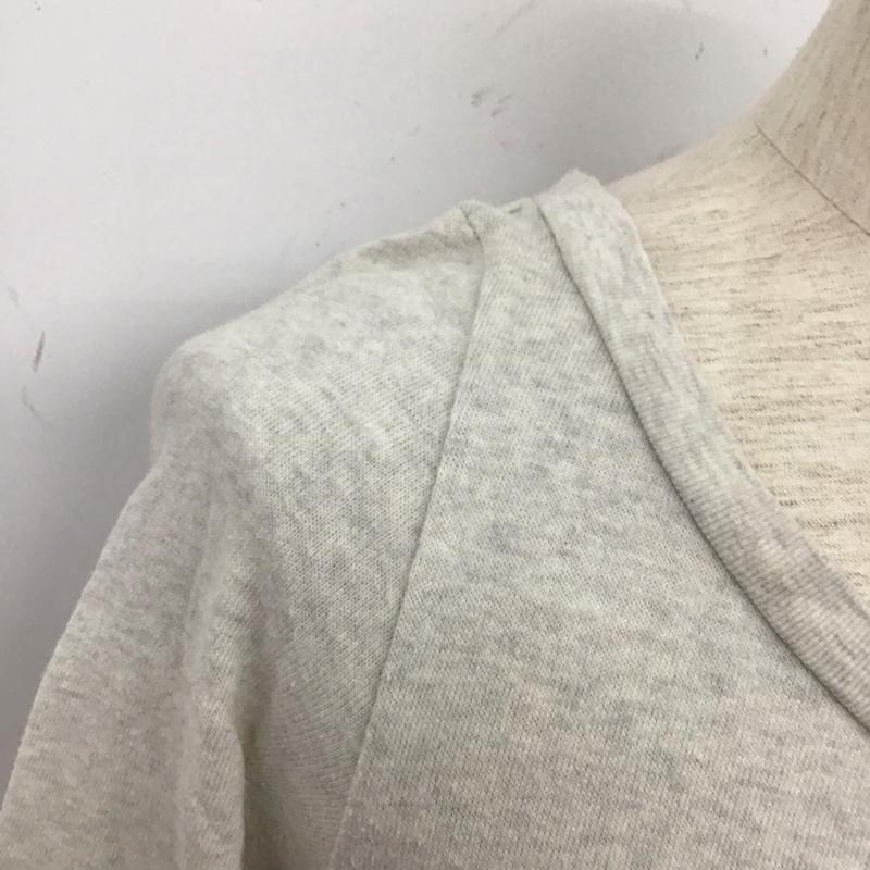 レミ レリーフ REMI RELIEF Tシャツ 七分袖 スウェット S ロゴ、文字 灰 / グレー /  メンズ USED 古着 中古 10107532