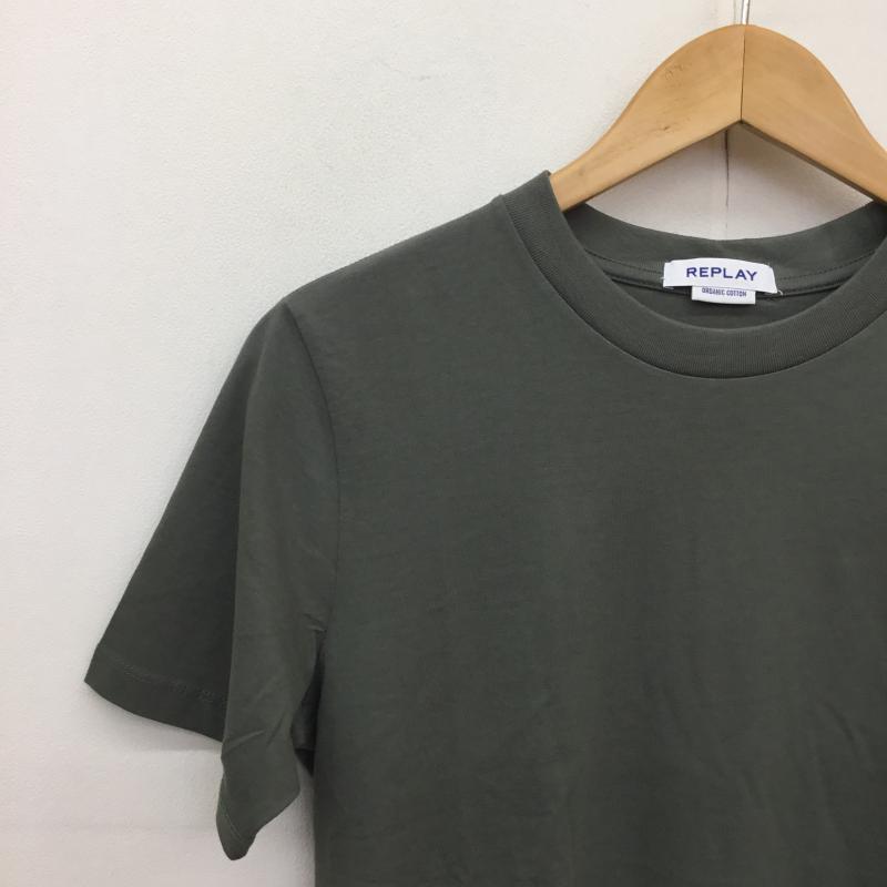 リプレイ REPLAY Tシャツ 半袖 REPLAY Tシャツ　M6039.000 M ロゴ、文字 カーキ / カーキ /  メンズ USED 古着 中古 10128703