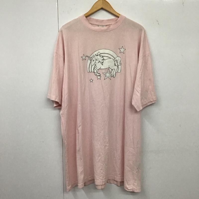 ヴェトモン VETEMENTS Tシャツ 半袖 ユニコーン 21SS Magic Unicorn Tee マジックユニコーン L プリント 桃 / ピンク /  メンズ USED 古着 中古 10134857