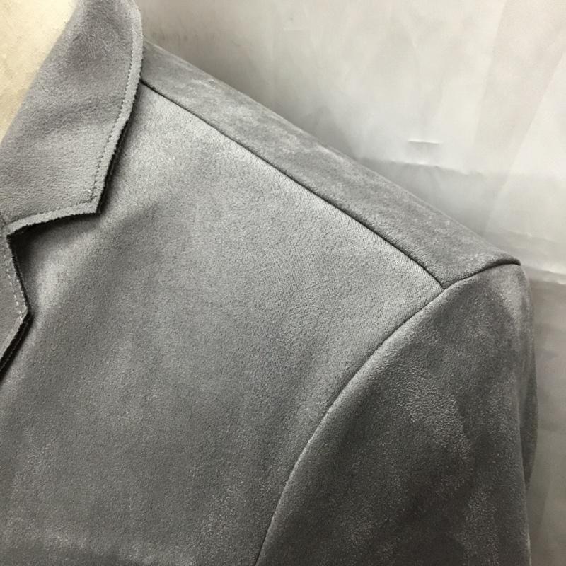アズールバイマウジー AZUL BY MOUSSY ジャケット、上着 ジャケット、ブレザー 251hsc30-074c プリマベーラフェイクスウェードジャケット アウター カジュアルジャケット M 無地 灰 / グレー /  メンズ USED 古着 中古 10111282