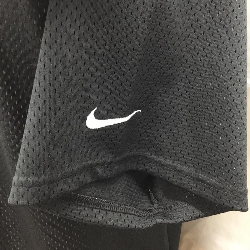 ナイキ NIKE シャツ、ブラウス 半袖 半袖シャツ ノーカラーシャツ 半袖カットソー スポーツウェア L ロゴ、文字 黒 / ブラック /  メンズ USED 古着 中古 10122931